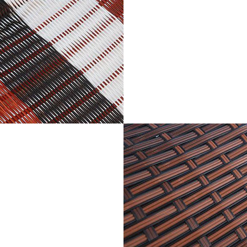 Midden-eeuwse moderne rattan schommelstoel metalen schommelstoel voor woonkamer