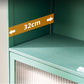 Rectangular Green Cabinet, Modern Standard Accent Cabinet in Green