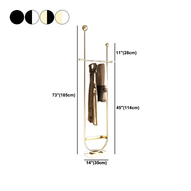 Rack de manteau en métal moderne 2 HACKS HALS HALL avec étagères de rangement
