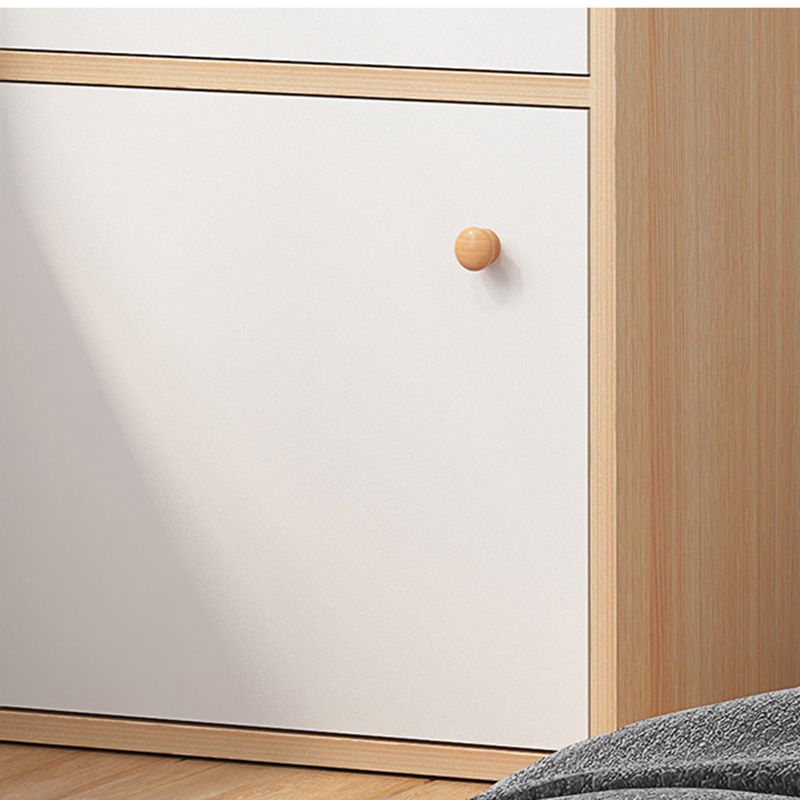 Closed Back Multi Layer Bookshelf Engineered Wood Modern Shelf Bookcase for Living Room