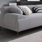 L-shape 4-seater Fabric Sectional Recessed Armed Sectional Sofa