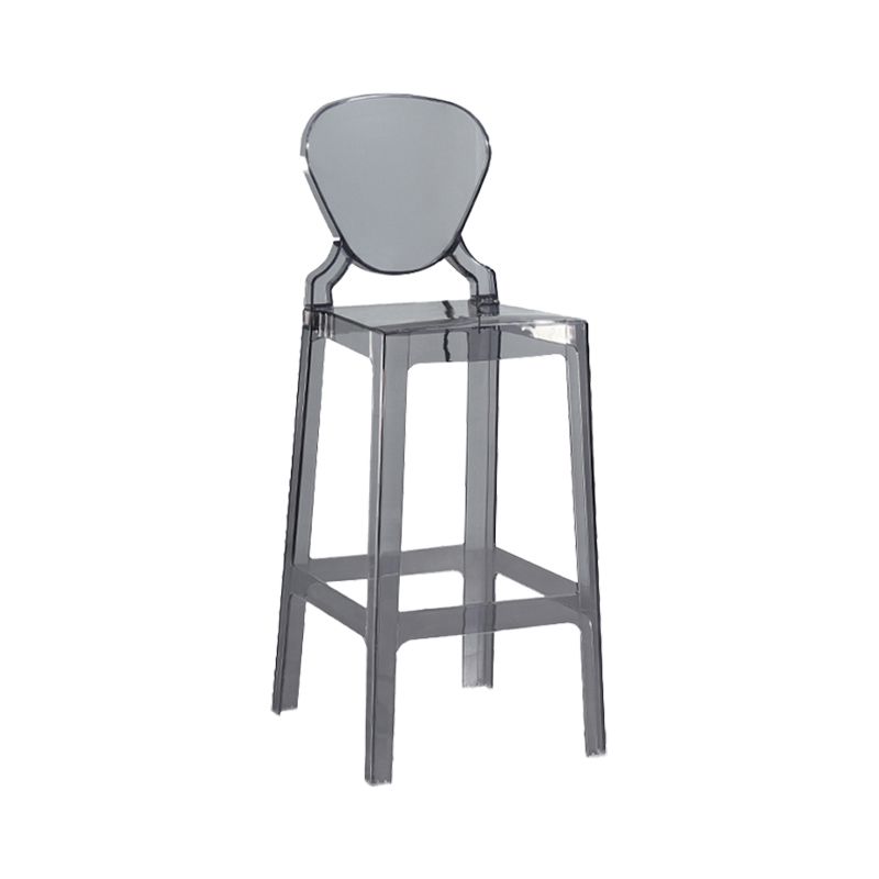 Taburete de bar plástico sin brazos del respaldo industrial del taburete con 4 patas
