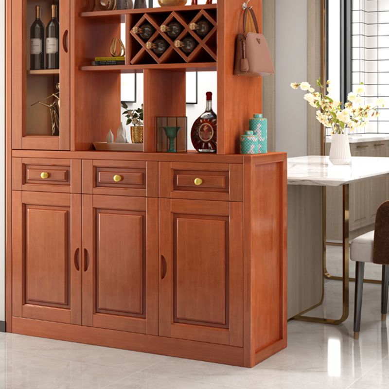 Contemporary 78.74" H Cabinet Solid Wood Accent Cabinet with Drawers and doors Clearhalo 'Cabinets & Chests' 'cabinets_chests' 'furn' 'furn_cabinets_chests' 'Furniture' 'Living Room Furniture' 1200x1200_3f3067b0-a640-4b48-a4da-6adae8badfc6