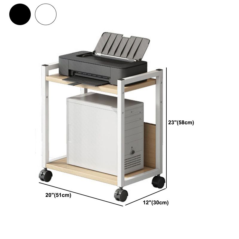 Adjustable and Metal Bookcase 11.8-inch Wide Contemporary Bookshelf
