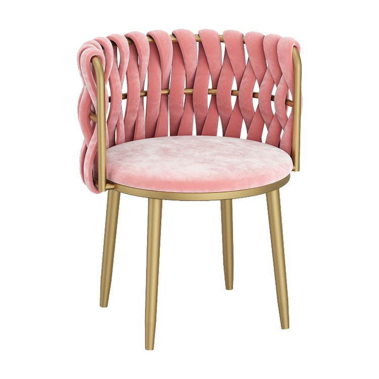 Velvet Upholstered Dining Chair Modern Furniture in Matte Finish for Indoor Clearhalo 'Dining Chairs' 'Dining Tables & Seating' 'dining_chair' 'furn' 'furn_dining_chair' 'Furniture' 'Kitchen & Dining Furniture' 1200x1200_3f37f8f1-9be5-468c-b8ca-4acaab0530fc
