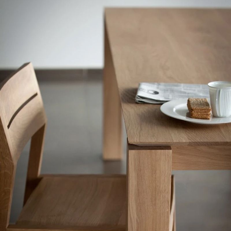White Oak Solid Wood Top Dining Table Rectangle Table with Wooden Base and 4 Legs Clearhalo ' dining_table' 'Dining Tables & Seating' 'Dining Tables' 'furn' 'furn_dining_table' 'Furniture' 'furniture_dining_table' 'Kitchen & Dining Furniture' 'kitchen&dining_furn' 'kitchen' 'kitchen_dining_table' 1200x1200_3f395fa4-eb9e-4462-8141-5fed8c4a6eff
