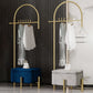 Luxurious Metallic Coat Ranger Rack Free Standing Rack with Flip Box