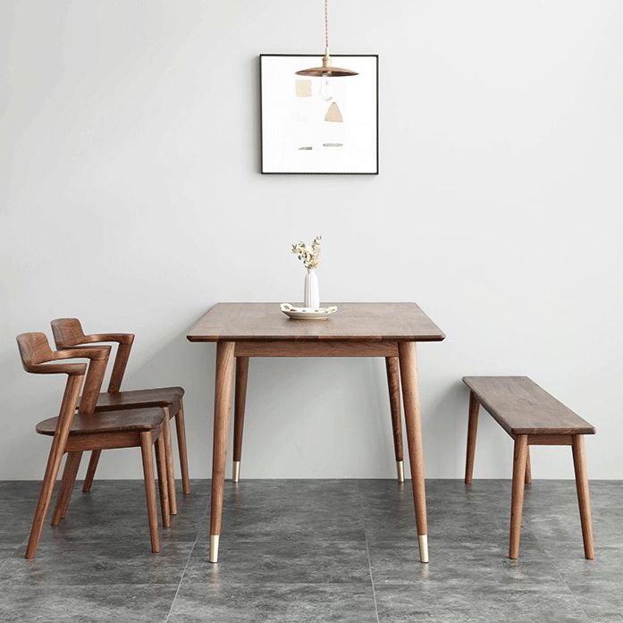 Luxury Pine Wood Table for Restaurant Rectangle Dining Table in Brown with 4 Legs Clearhalo 'Dining Tables & Seating' 'Dining Tables' 'dining_table' 'furn' 'furn_dining_table' 'Furniture' 'furniture_dining_table' 'Kitchen & Dining Furniture' 'kitchen' 'kitchen_dining_table' 1200x1200_3f3cde01-0b88-40da-b5d8-14d5649cc3cc