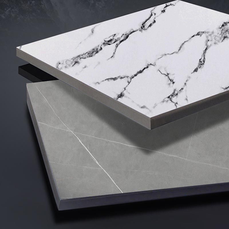 Scrivatta rettangolare della scrivania per ufficio in pietra industriale con base metallica