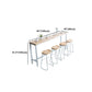 Light Brown Modern Style Bar Table Solid Wood and Iron Bar Table for Dining Room Clearhalo 'Bar Furniture' 'Bar Tables' 'bar_tables' 'furn' 'furn_bar_tables' 'Furniture' 'furniture_bar_tables' 'Kitchen & Dining Furniture' 1200x1200_3f3f9b9a-d8db-44de-80bf-e61a82c15093
