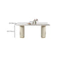 Contemporary Dining Rectangle Table Sintered Stone Table with Metal Legs for Home Clearhalo 'Dining Tables & Seating' 'Dining Tables' 'dining_table' 'furn' 'furn_dining_table' 'Furniture' 'Kitchen & Dining Furniture' 1200x1200_3f3faaf7-3335-417a-93fc-9b53e1c4cc7e