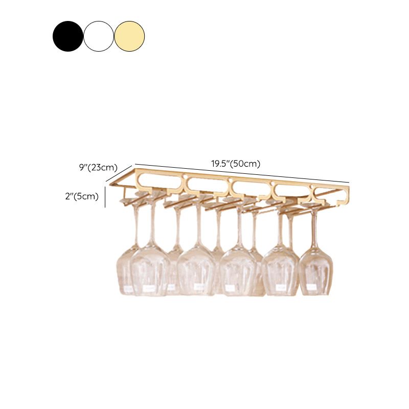 Metal Hanging Glass Rack Industrial Single Rail Glass & Stemware Holder Clearhalo 'furn' 'furn_wine_racks' 'Furniture' 'Kitchen & Dining Furniture' 'Wine Racks' 'wine_racks' 1200x1200_3f40d1b5-d762-4508-85a2-1eff36ba3d86
