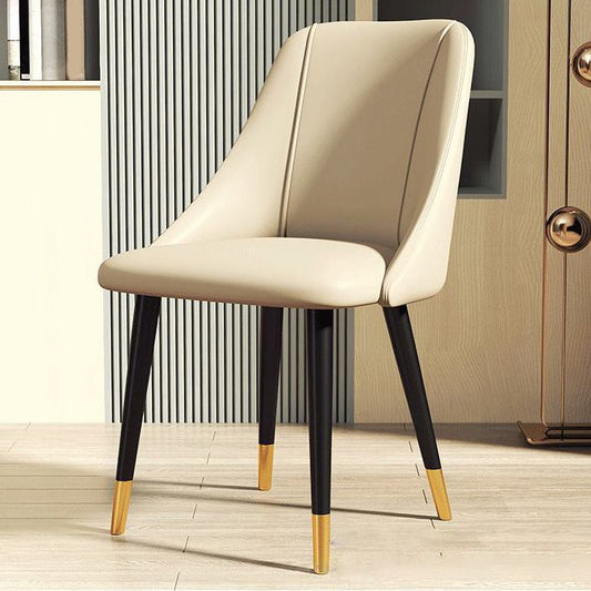 Scandinavian PU Leather Restaurant Side Chair Matte Finish Parsons Dining Chair (Set of 4) Clearhalo ' kitchen&dining_furn' 'Dining Chairs' 'Dining Tables & Seating' 'dining_chair' 'furn' 'furn_dining_chair' 'Furniture' 'furniture_dining_chair' 'Kitchen & Dining Furniture' 'kitchen' 1200x1200_3f4179ca-6614-4667-84e2-34da190514c1