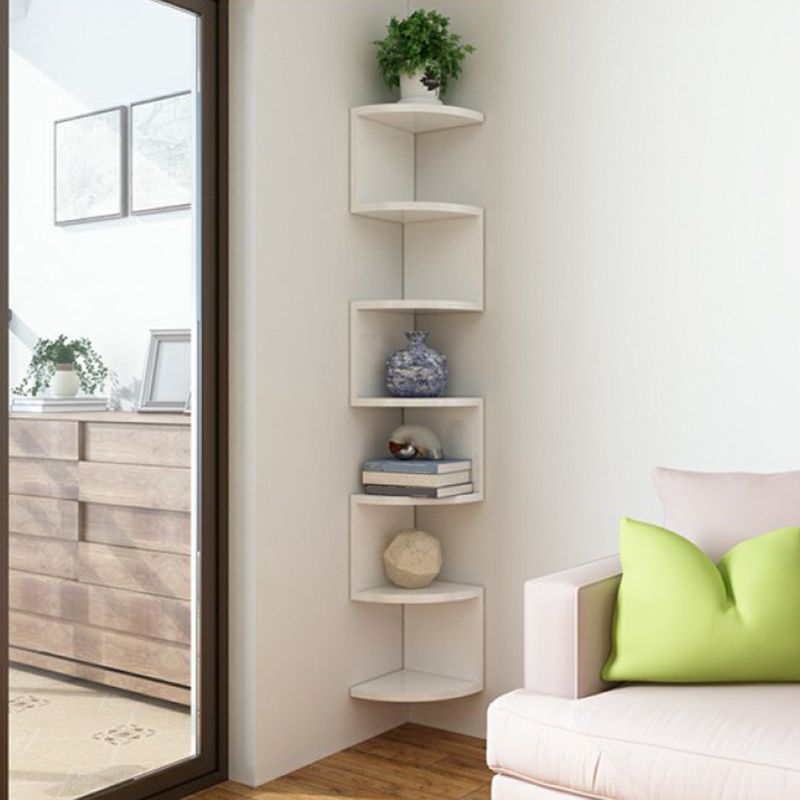 Contemporary Wall Mounted Bookcase Engineered Wood Bookshelf for Home Office Clearhalo 'Bookcases' 'Furniture' 'furniture_bookcases' 'Office Furniture' 1200x1200_3f447158-f1f0-4c65-be07-d8eea9ee8839