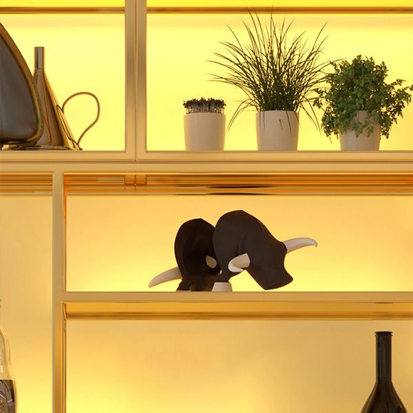 Luxe metalen wijnhouder rek vrijstaand met plankwijnrek 78.7 "h