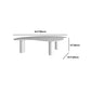 Modern Slate 3 Legs Coffee Table Single White Cocktail Table