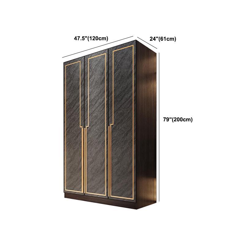 Mobile per finitura a specchio con porte di vetro grigio mobile per interni contemporanei