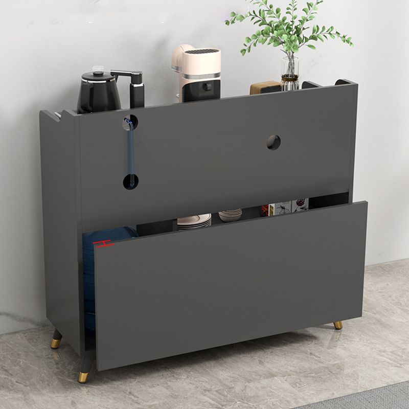 Sideboard di pietra contemporanea Scaffali regolabili Sideboard mobile con 1 disegno