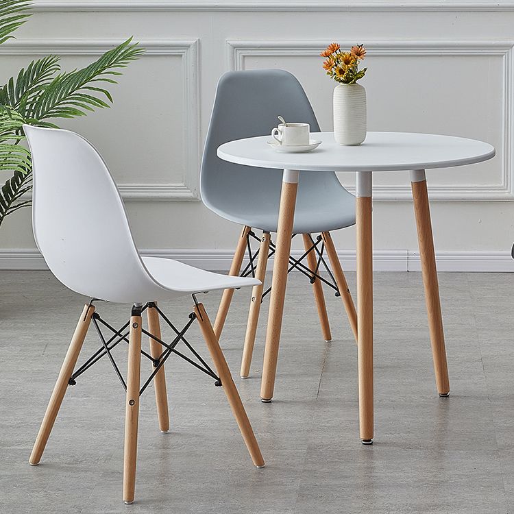 Contemporary Style Plastic Dining Room Chair Home Side Solid Back Armless Chair for Kitchen Clearhalo ' kitchen&dining_furn' 'Dining Chairs' 'Dining Tables & Seating' 'dining_chair' 'Furniture' 'furniture_dining_chair' 'Kitchen & Dining Furniture' 'kitchen' 1200x1200_3f48efde-b255-4482-af79-c4fc1b0f2032