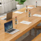 Rectangle Wood Color Dining Table Solid Wood Table Modern with Double Pedestal Clearhalo ' dining_table' 'Dining Tables & Seating' 'Dining Tables' 'furn' 'furn_dining_table' 'Furniture' 'furniture_dining_table' 'Kitchen & Dining Furniture' 'kitchen&dining_furn' 'kitchen' 'kitchen_dining_table' 1200x1200_3f49b9cc-a101-4af2-8578-25615790e4b8