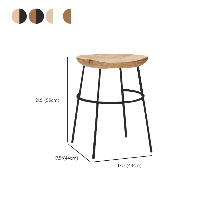 Solid Wood Modern Counter & Bar Stools Matte Finish Indoor Stools Clearhalo 'Bar Furniture' 'Bar Stools' 'bar_stools' 'furn' 'furn_bar_stools' 'Furniture' 'Kitchen & Dining Furniture' 1200x1200_3f4a0438-af0a-4211-a952-456e14395997