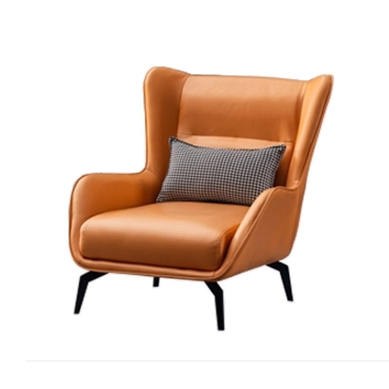 Vaste kleur wijd uitlopende wapenstoel Basis vierpoten stoel voor woonkamer/slaapkamer