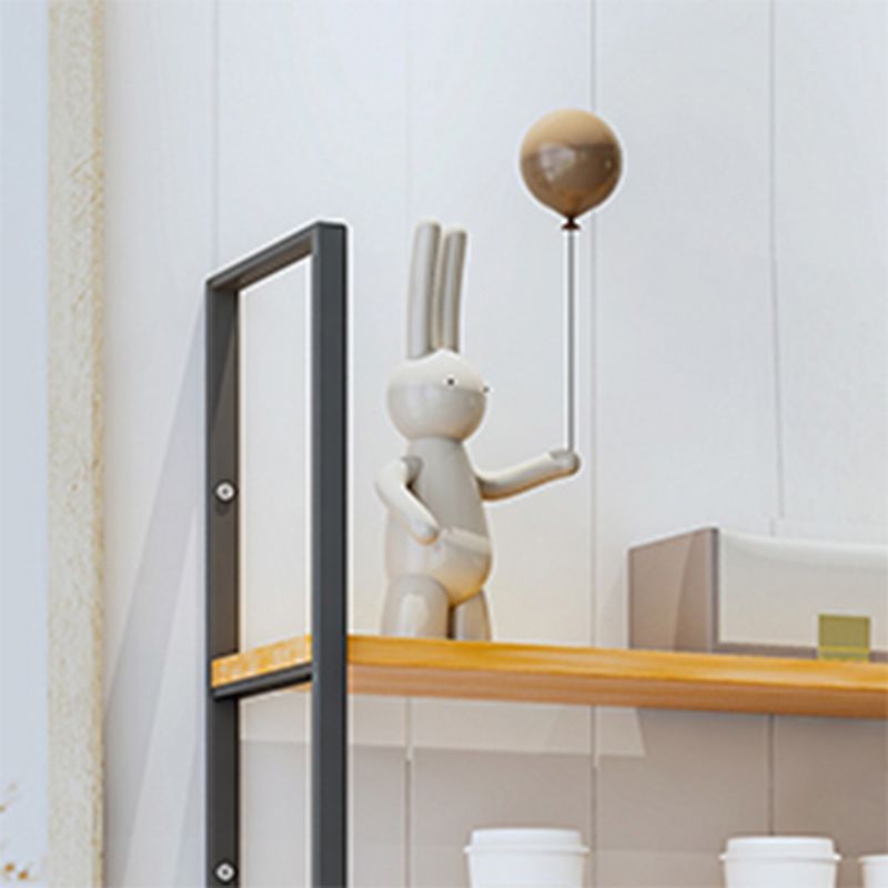 Modern Natural Floating Book Shelf Coffee Shop 43.3" H Bookshelf Clearhalo 'Bookcases' 'furn' 'furn_bookcases' 'Furniture' 'Office Furniture' 1200x1200_3f4aea25-d428-4af8-afd1-7760ba82f08a