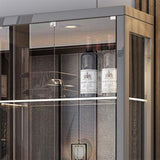 Mobile moderno curioso in legno porte in vetro mobile per soggiorno per soggiorno