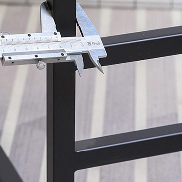 Indoor Counter Stool Nordic Metal Low Back Bar Stool with Upholstered