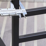 Indoor Counter Stool Nordic Metal Low Back Bar Stool with Upholstered