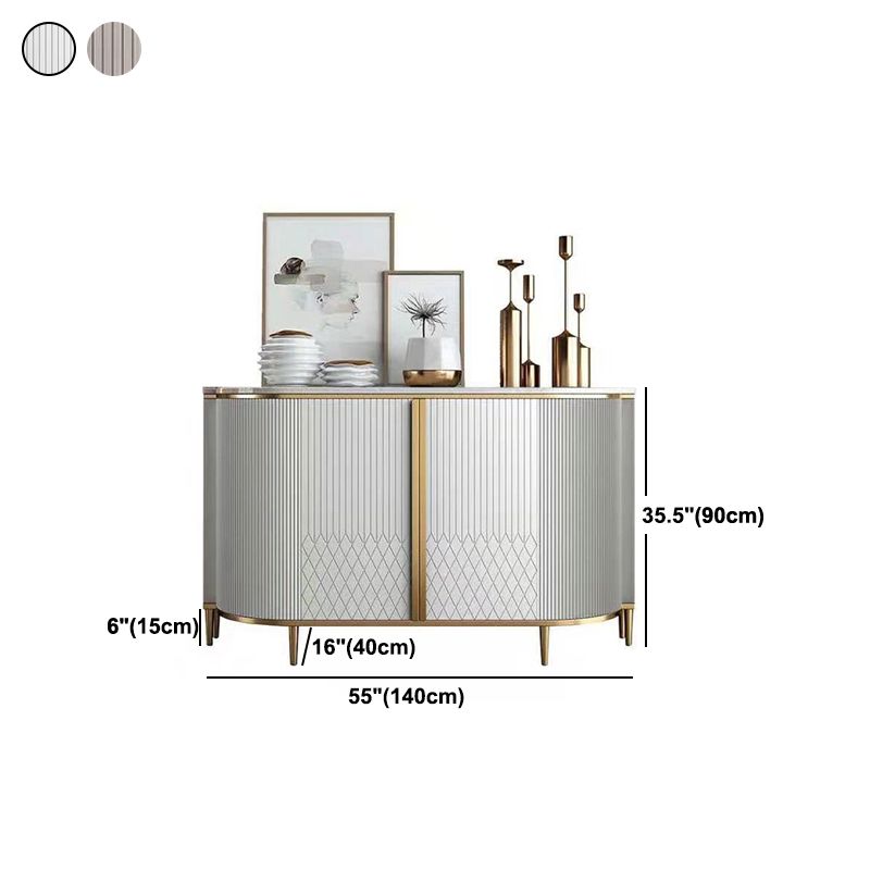 Server da pranzo in marmo Fucice in finta evania in stile Glam per cucina e soggiorno