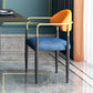 Contemporary Home Open Back Arm Chair Matte Finish Upholstered Dining Chair Clearhalo ' kitchen&dining_furn' 'Dining Chairs' 'Dining Tables & Seating' 'dining_chair' 'furn' 'furn_dining_chair' 'Furniture' 'furniture_dining_chair' 'Kitchen & Dining Furniture' 'kitchen' 1200x1200_3f4e42c2-f2f7-4516-b5da-2b0d4941511b
