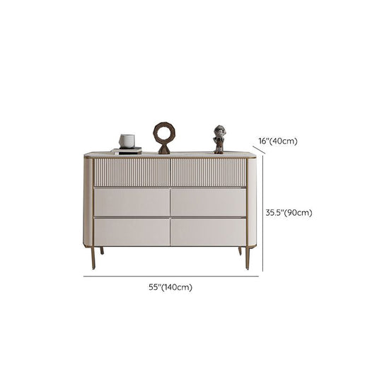 Classic Glam Dresser Stone Storage Chest Dresser with 3/6 Drawers , 15.6 Inch W