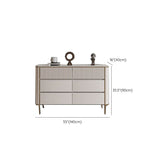 Classic Glam Dresser Stone Storage Chest Dresser with 3/6 Drawers , 15.6 Inch W