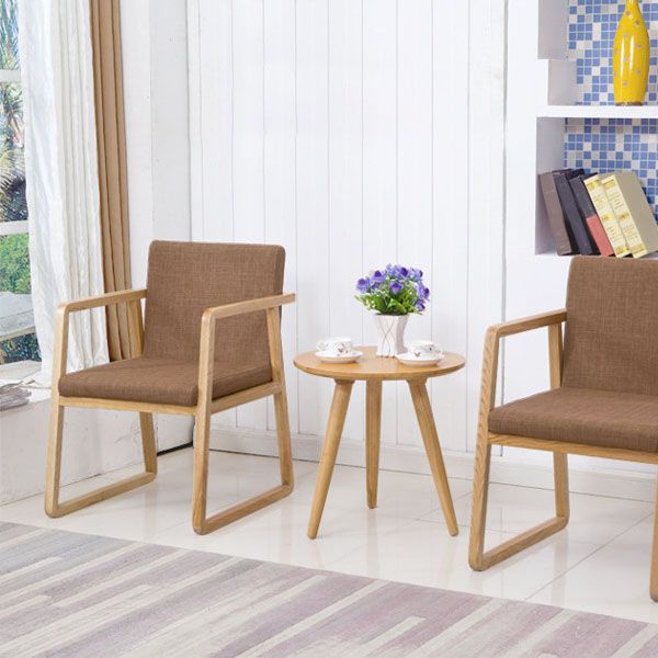 Modern Style Chairs Dining Arm Chair with Wooden Legs for Kitchen Clearhalo ' kitchen&dining_furn' 'Dining Chairs' 'Dining Tables & Seating' 'dining_chair' 'furn' 'furn_dining_chair' 'Furniture' 'furniture_dining_chair' 'Kitchen & Dining Furniture' 'kitchen' 1200x1200_3f4e89af-9e21-458f-8b61-64249a7513f8