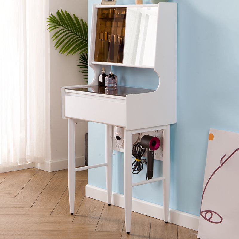 Mirrored Glass Drawers Make-up Vanity with Storage for Bedroom Clearhalo 'Bedroom Furniture' 'furn' 'furn_makeup_vanities' 'Furniture' 'Makeup Vanities' 'makeup_vanities' 1200x1200_3f4f17c7-979a-46e3-be04-abfe9d5bc077