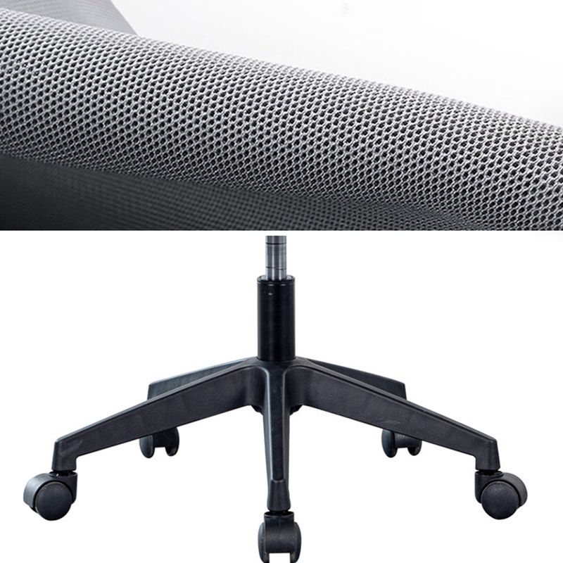 Black Contemporary Office Chair Breathable Air Grid Upholstered Desk Chair Clearhalo 'furn' 'furn_office_chair' 'Furniture' 'Office Chairs' 'Office Furniture' 'office_chair' 1200x1200_3f4f78bc-b6fa-4c61-a574-bdcab565513c