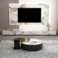 Stone TV Console Contemporary White Media Console with Drawers Clearhalo 'furn' 'furn_tv_stands_entertainment_centers' 'Furniture' 'Living Room Furniture' 'TV Stands & Entertainment Centers' 'TV Stands & Media Storage Furniture' 'tv_stands_entertainment_centers' 1200x1200_3f517566-1a16-449c-ae15-e2f7028e1386
