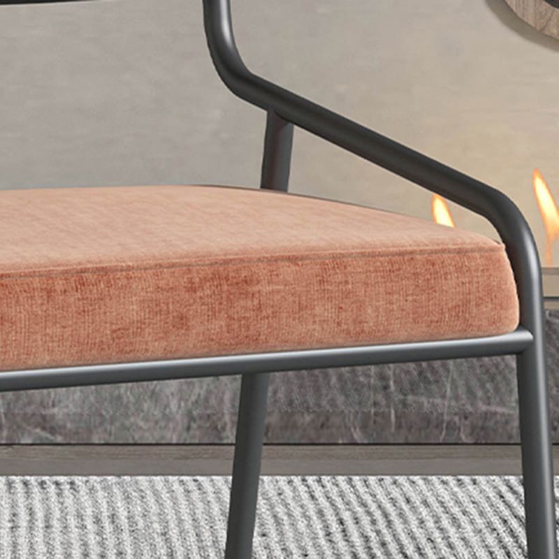 Industrial Style Linen Fabric Dining Chairs Open Back Dining Side Chairs Clearhalo ' kitchen&dining_furn' 'Dining Chairs' 'Dining Tables & Seating' 'dining_chair' 'furn' 'furn_dining_chair' 'Furniture' 'furniture_dining_chair' 'Kitchen & Dining Furniture' 'kitchen' 1200x1200_3f5183c9-049b-41e2-9614-c8a4dab56c52