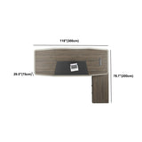 Moderne Holzbüro-Executive Desk L-Form Office Desk mit Schubladen