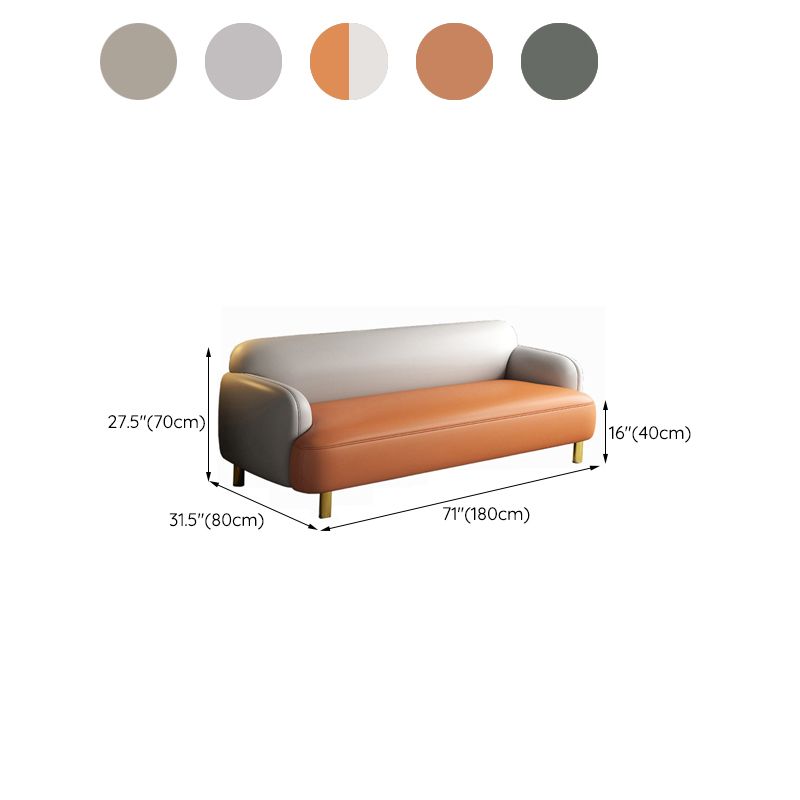 Glam verzonken ARM SETTEE FAUX LEREN ZITING VOOR LIDE ROOM