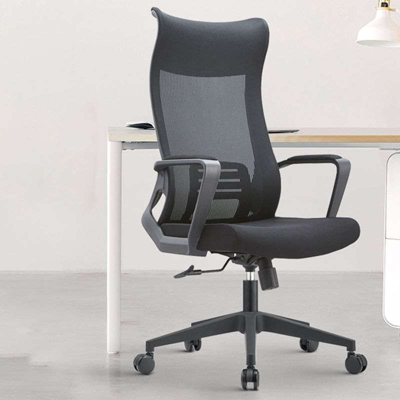 Fixed Arms Office Stuhl Neigungsmechanismus ohne belastende ergonomische Schreibtischstuhl mit Rädern
