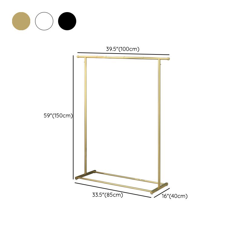 Rack de manteau de style moderne couleur de couleur de couleur materne métallique autonome