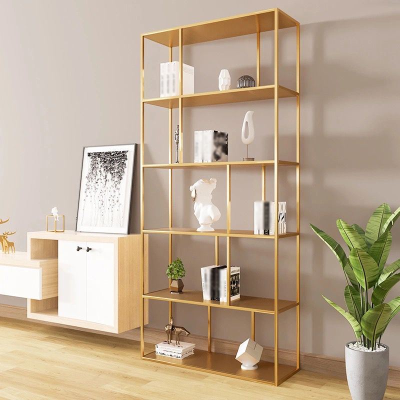Modern Style Metal Bookshelf Open Shelf Bookcase for Study Room Clearhalo 'Bookcases' 'Furniture' 'furniture_bookcases' 'kitchen' 'kitchen_bookcases' 'Living Room Furniture' 'Office Furniture' 1200x1200_3f58d4d8-e995-4c05-94f1-d83d45b90c07