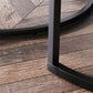 Table basse contemporaine Table de cocktail ronde en bois massif