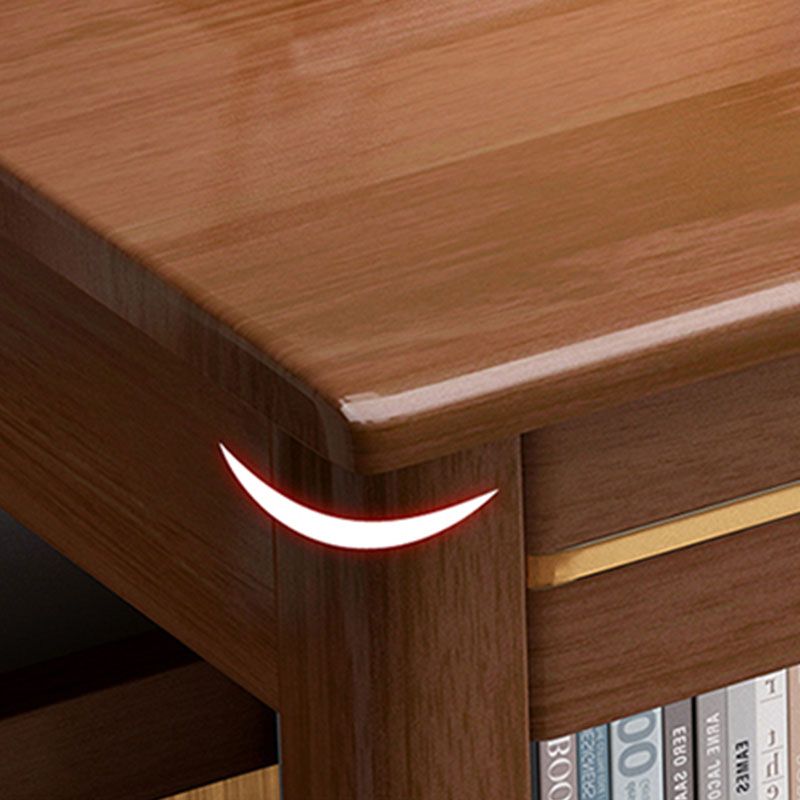 Escritorio de computadora de madera sólida estilo glamour 2 cajones 23.6 "de ancho escritorio de oficina en casa