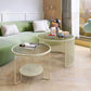 Glass Round Coffee Table 4 Legs Base Type Nesting Cocktail Table Clearhalo 'Coffee & Accent Tables' 'Coffee Tables' 'coffee_tables' 'furn' 'furn_coffee_tables' 'Furniture' 'Living Room Furniture' 1200x1200_3f5d3fb0-10d3-494c-b230-40fc7f42fb66