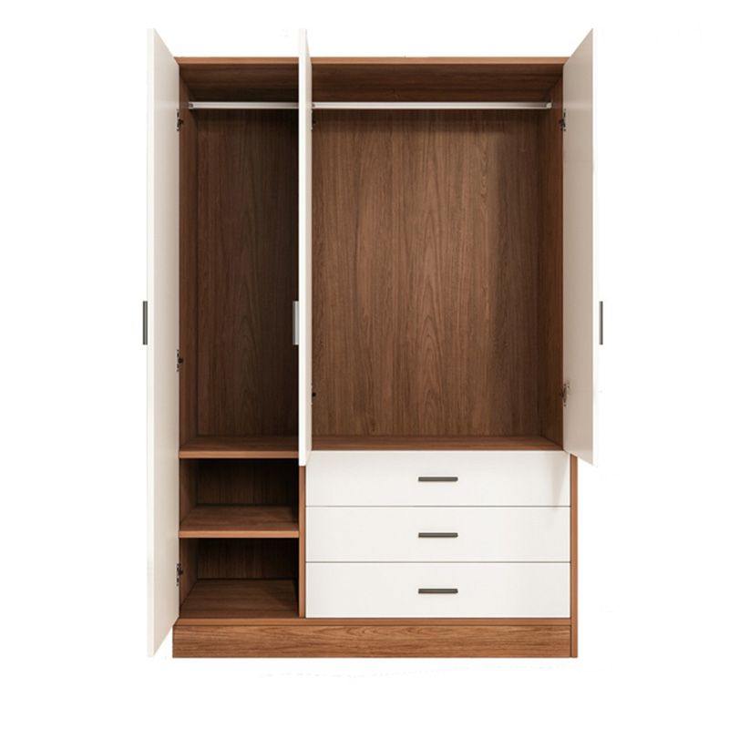 Rectangular Wardrobe Cabinet Modern Simple Wooden Wardrobe Closet Clearhalo 'Armoires & Wardrobes' 'armoires_wardrobes' 'Bedroom Furniture' 'furn' 'furn_armoires_wardrobes' 'Furniture' 1200x1200_3f5fbe82-7b37-46a1-a390-53b629881e1f