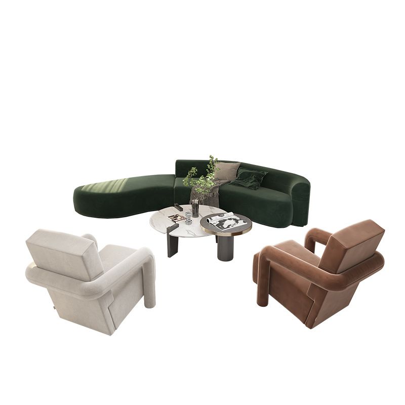 Divano sezionale di velluto divano contemporaneo di divano per soggiorno