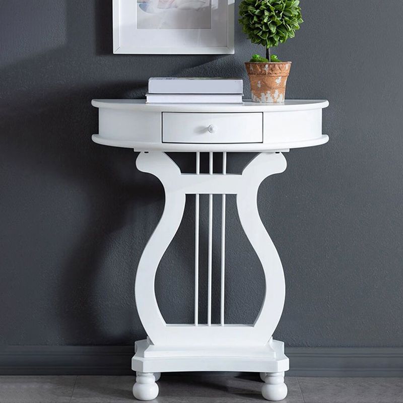 11"W Mid-Century Modern Console Table Single Drawer Console Sofa Table Clearhalo 'Console Tables' 'console_tables' 'Entry & Mudroom Furniture' 'furn' 'furn_console_tables' 'Furniture' 1200x1200_3f632488-7f56-462e-a14d-98af09b04a31